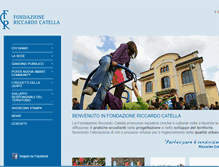 Tablet Screenshot of fondazionericcardocatella.org